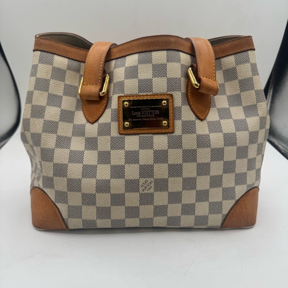Louis Vuitton Hampstead PM Damier Azur Tote Bag